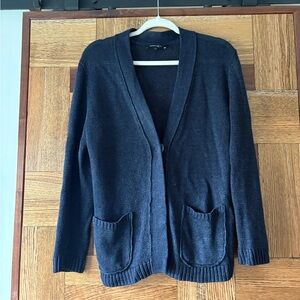 Lafayette 148 | Navy Blue Hemp Cardigan Sweater
